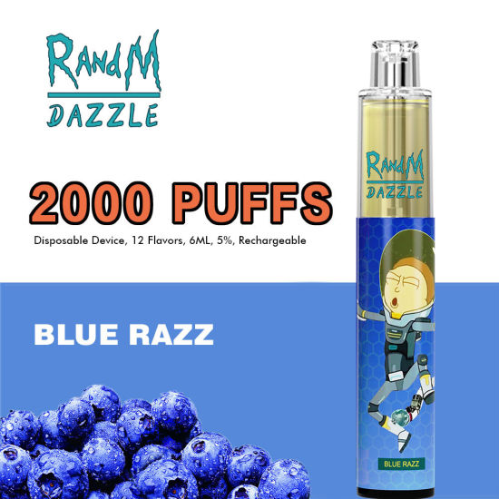 Randm Dazzle 2000 Puffs أصلي قلم vape يمكن التخلص منه