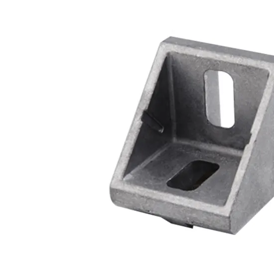 Aluminum Matt Finish 45X45 Welding Decorative Angle Triangle Corner Reinforcing Bracket
