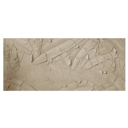 Brown Decorative Ceiling Panels Boards , Stone Wall Background