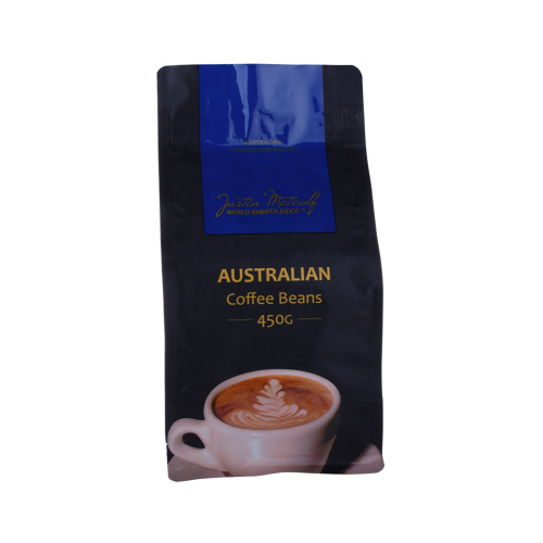 Custom Printing Reseal Flat Bottom Coffee Bag