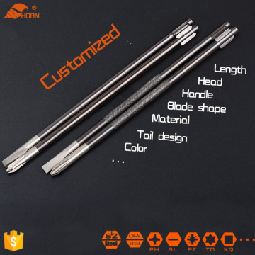 Cr-V hexagonal blade screwdriver blades