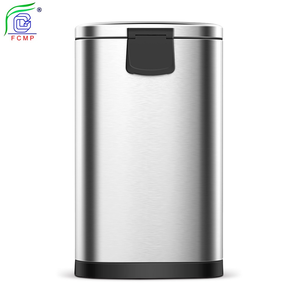 stainless steel trash can