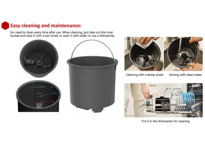 Smart Kitchen Waste Processor: ABS Plastic Electric Home Technology