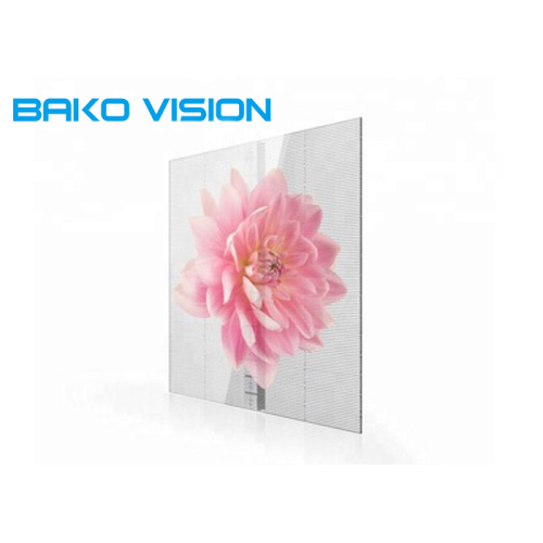 160° Viewing Angle Transparent Glass LED Screen