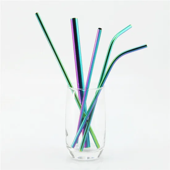 Reusable Straight Drinking Metal Stainless Steel Straws