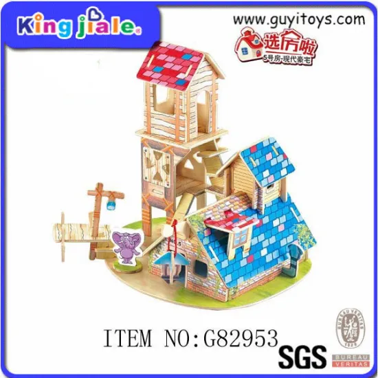 New type top sale puzzle 3d wooden cube