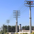 Pólo de distribuição tubular de aço durável para sistemas de energia