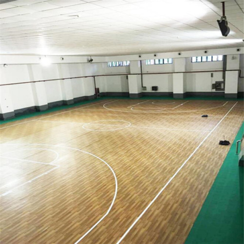 Apperância de madeira piso de PVC para basquete