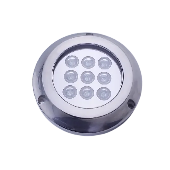 IP68 12V RGB Stainless Steel Surface-Mounted Underwater LED Lamp for Marine Boats
