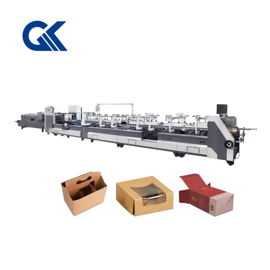 ROLAM 3 Points Folder Gluer - 400m/min Crash Lock Bottom 4 6 Corner Boxes Folding Gluing Machine