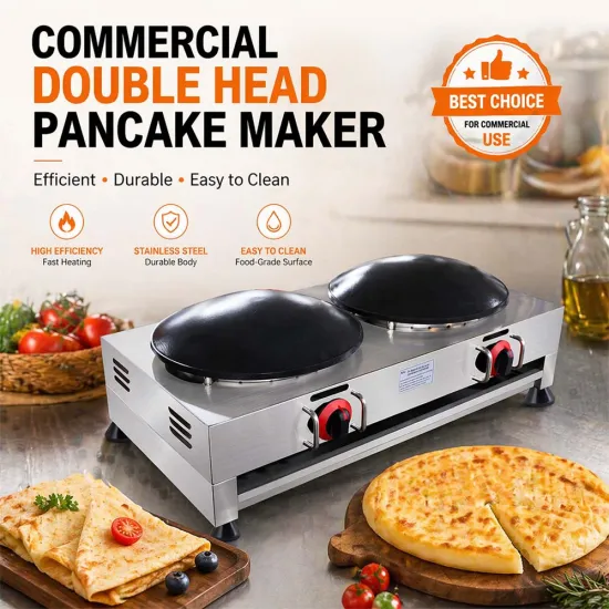 Commercial Double-head Gas Crepe Maker NP-576-2
