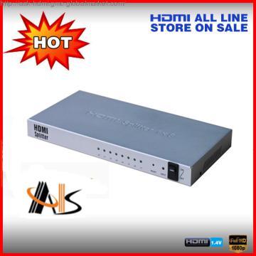 NEW 1.4v  HDMI splitter 1x8 3D