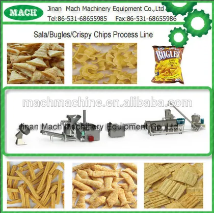 Bugles snack food manufactering machine