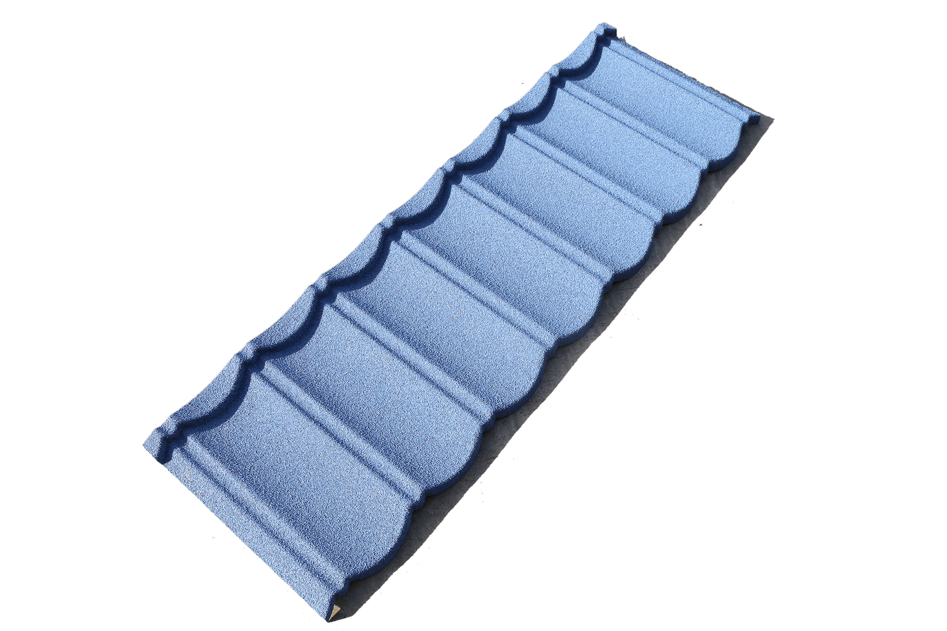 Design classical color stone coated metal roof tile