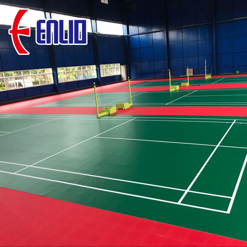 Enlio PVC 스포츠 바닥재 BWF ITTF 승인