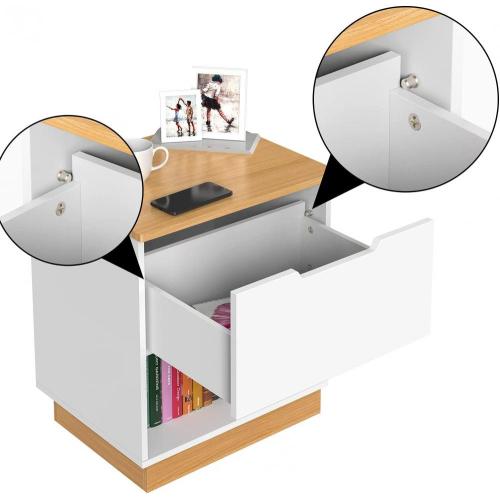 Large Capacity Nightstand Nightstand With Sliding Drawer And Shelf Supplier