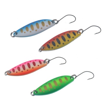 1.5g/3g Trout Spoon Lure Metal Bait Copper Material Spinner Lure for Fishing
