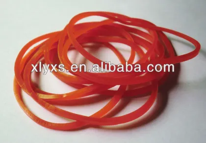 Custom red silicone rubber band