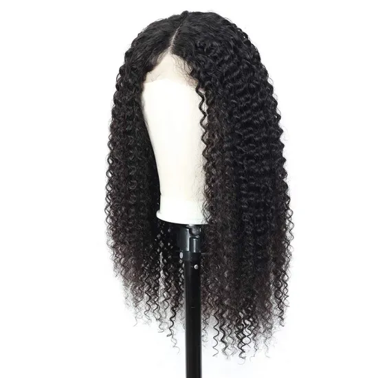 Factory Direct Sale Frontal Pre Plucked Hd Closure Kinky Straight Human Hair Lace Front Wig Short Human Hair Wig For Black Woman