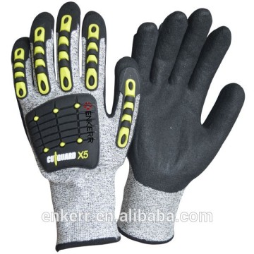 ENKERR TPR cut resistant glove impact glove