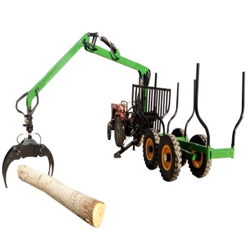 6 Ton Log Timber Trailer with Crane - Forestry Machine
