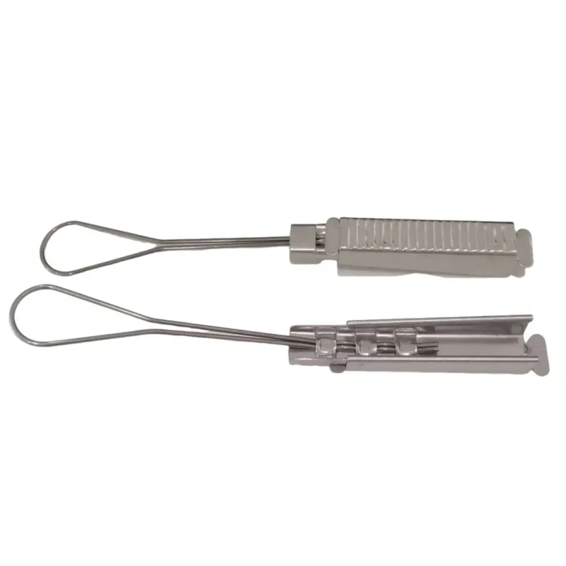 Durable 201 Stainless Steel Wire Rope Tension Clamp for Optical Fiber