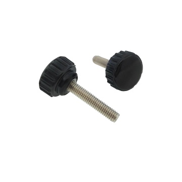 Carbon Steel Round Screw Slot Handle Bakelite Adjustable Knob