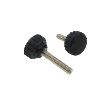 Carbon Steel Round Screw Slot Handle Bakelite Adjustable Knob