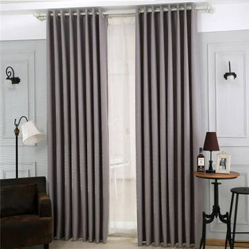 High Precision Black Curtain Shading Cloth Heat Insulation Nordic Style Solid Color Curtain