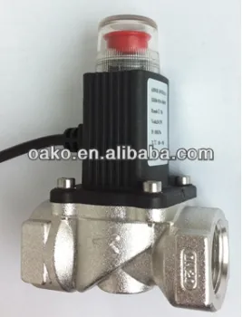Gas emergency household shut off solenoid valves