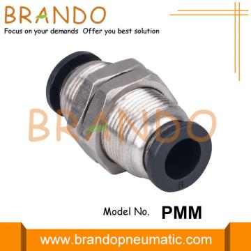 1/8'' 1/4'' PMM Bulkhead Union Pneumatic Hose Fittings