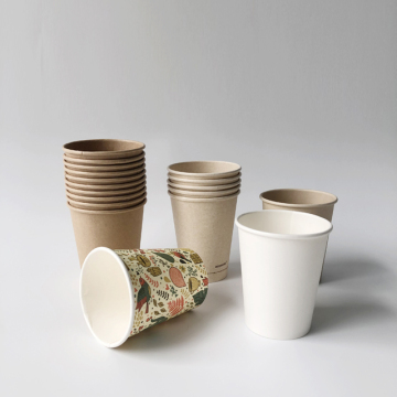Leakproof thick single wall craft paper cups 8oz