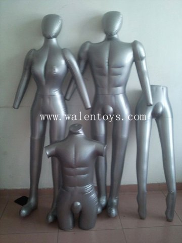 Full-body inflatable mannequin