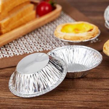 Disposable aluminum foil egg tart mold