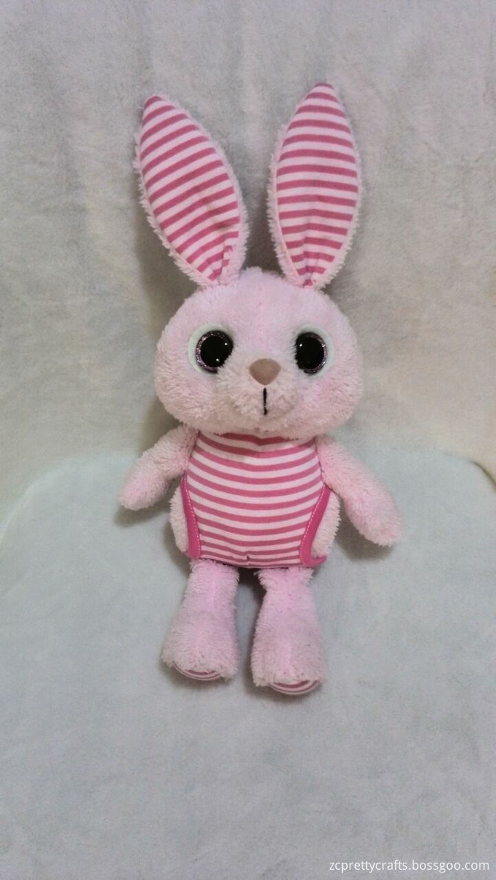 Pink And White Rubbit Plush Toy