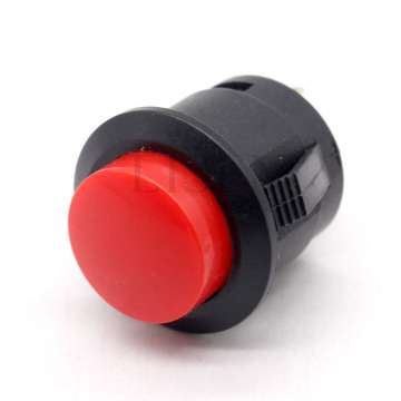 16mm Red Plastic Embedded ON OFF Unlock Reset Round Push Button Switch - PBS1-16