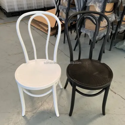 Hot Sale Simple Plastic Garden Patio Thonet Dining Chair