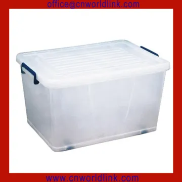 Strong plastic clear storage box