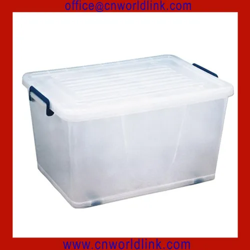 Strong plastic clear storage box