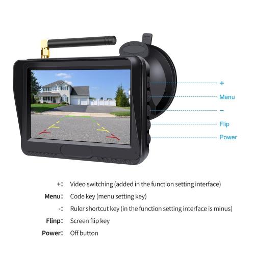 4.3 inch Digital Wireless Car Rear View Camera
