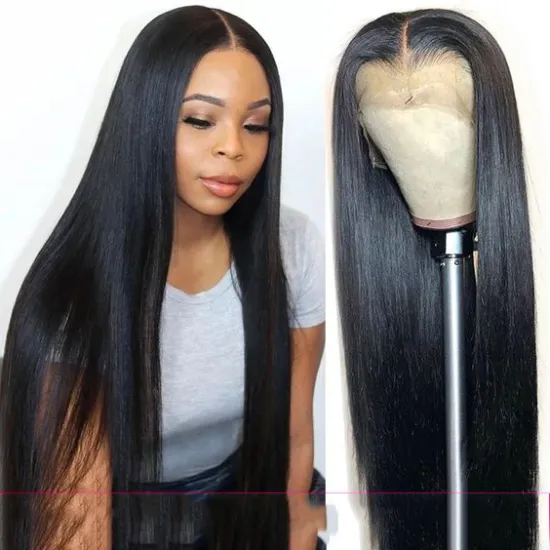 SPARK 13X4 Lace Front Human Hair Wigs Straight Remy hair With Baby Hair Brazilian Straight Lace Front Wig