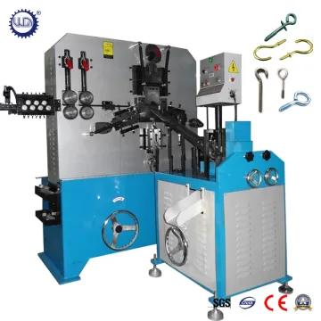 Automatic Threaded Wire Eye Bolt Hook Making Machine with PLC Control