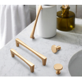 Minimalist Fırçalanmış Şampanya Altın Çinko Alaşım Dolap Çekme