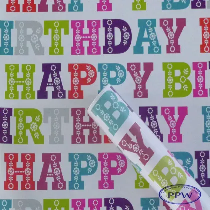 Brithday Theme custom Rolling Papers Wrapping Paper Supplier