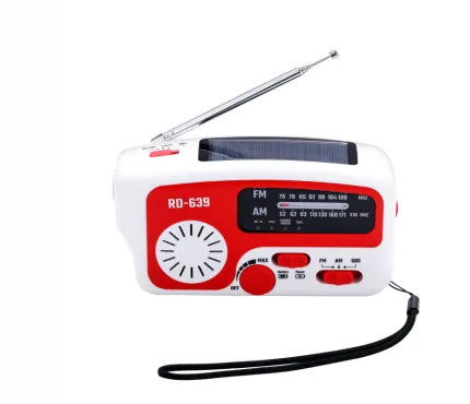 GOLDMORE 1 Solar Hand Crank Phone Charger FM AM Radio with LED Light