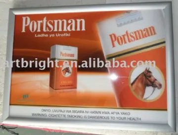 LED advertising super slim Light Box with snap frame