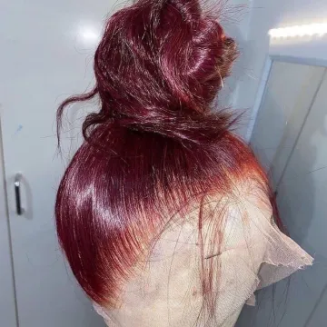 Yeswigs 99J 27 30 Colorful Full Hd Lace Front Wig Raw Indian Cuticle Aligned Virgin Human Hair Wig For Black Women Human Hair
