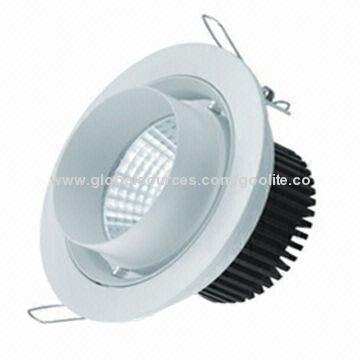 COB 8W LED down light, four sides movement, CE driver, 3 years warranty, CE/RoHS