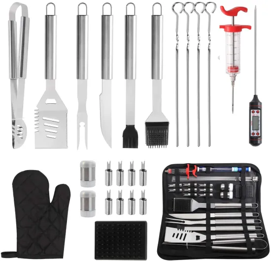 Comprehensive 25-Piece Grill Utensils Set: Your Ultimate Accessory Kit for Outdoor Grilling