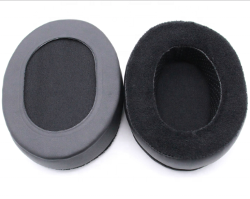BRAND NEW BRAINWAVZ Replacement Ear Pads for HM5, AKG, Fostex Headphones: Memory Foam with Black Leather and Velour for Enhanced Sound Experience